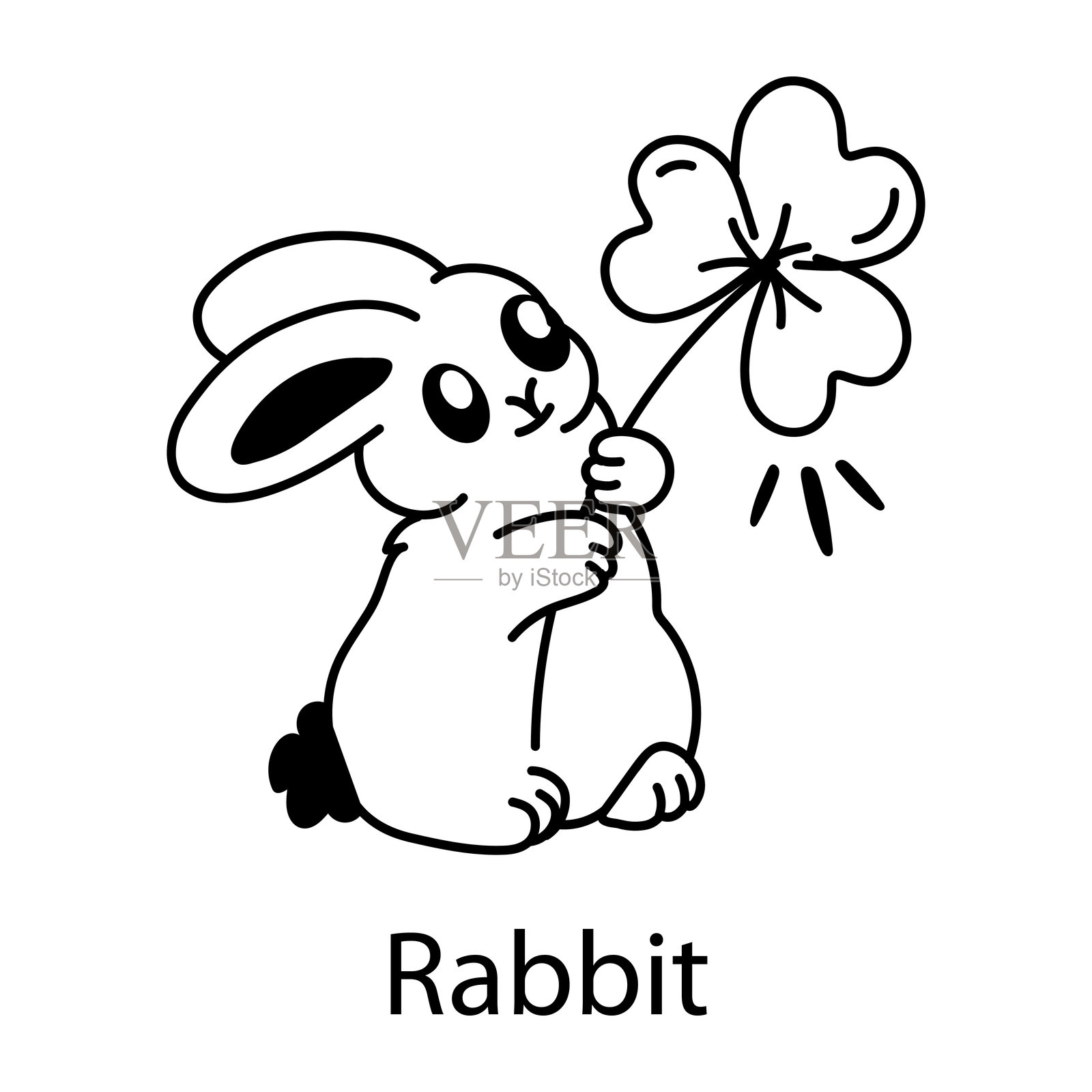 兔子插画图片素材