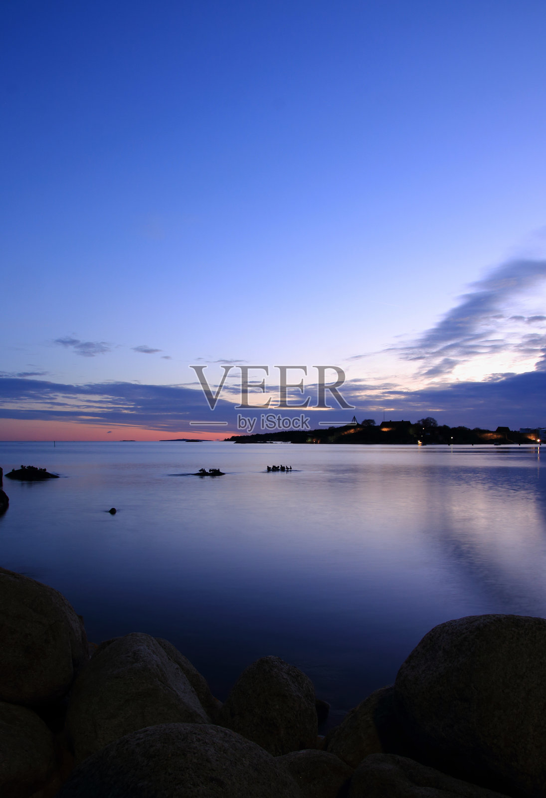 平静大海的风景照照片摄影图片