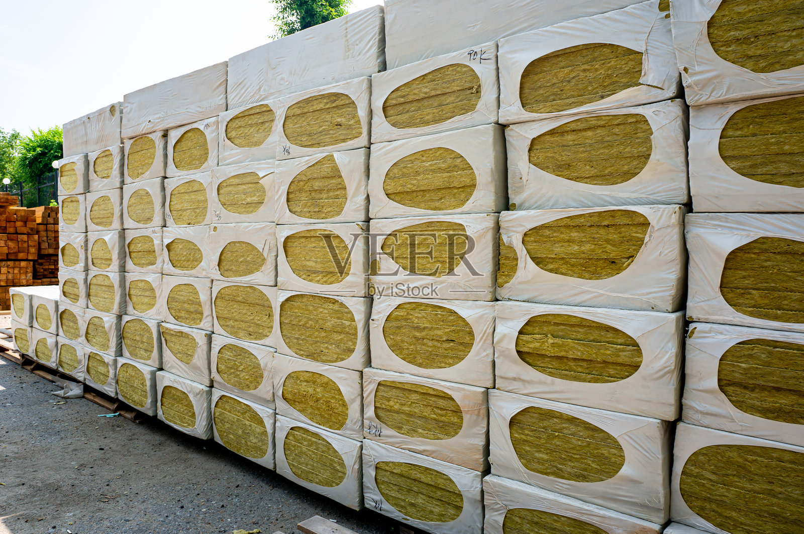 墙壁和房屋的绝缘包装照片摄影图片