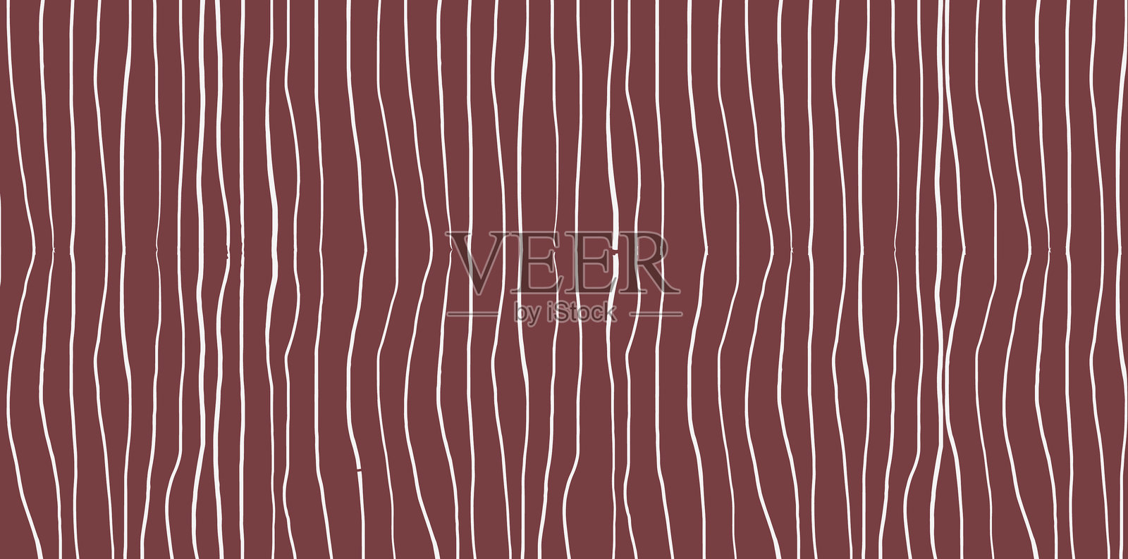 棕色条纹背景。手绘笔画背景。抽象的背景与垂直的波浪线。插画图片素材