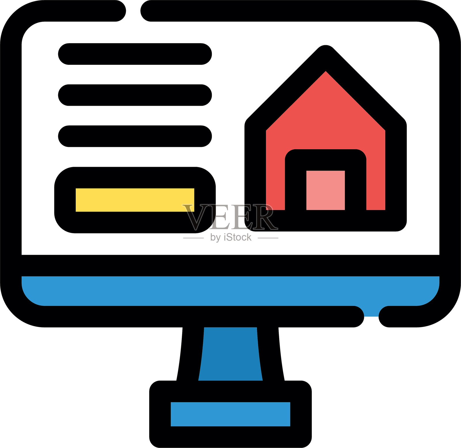 网上订票图标插画图片素材