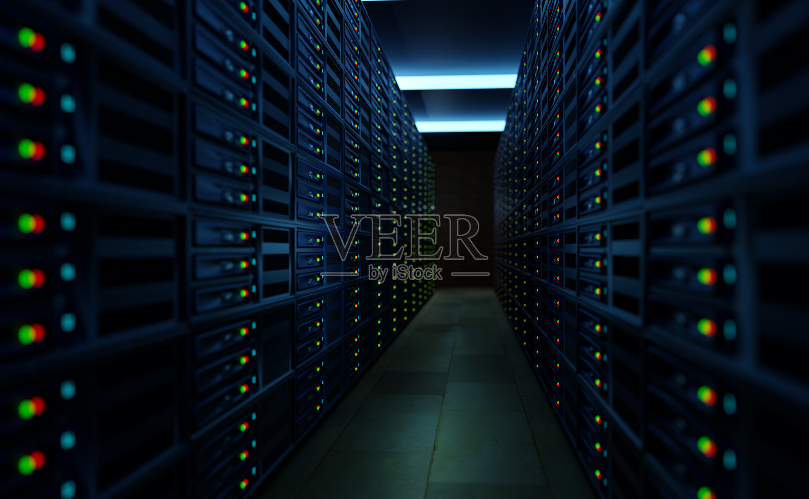 查看服务器机房。照片摄影图片