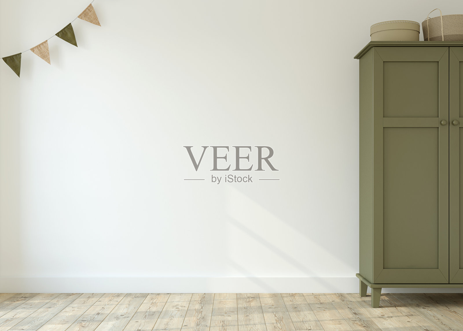 幼儿园内部。3 d渲染。照片摄影图片