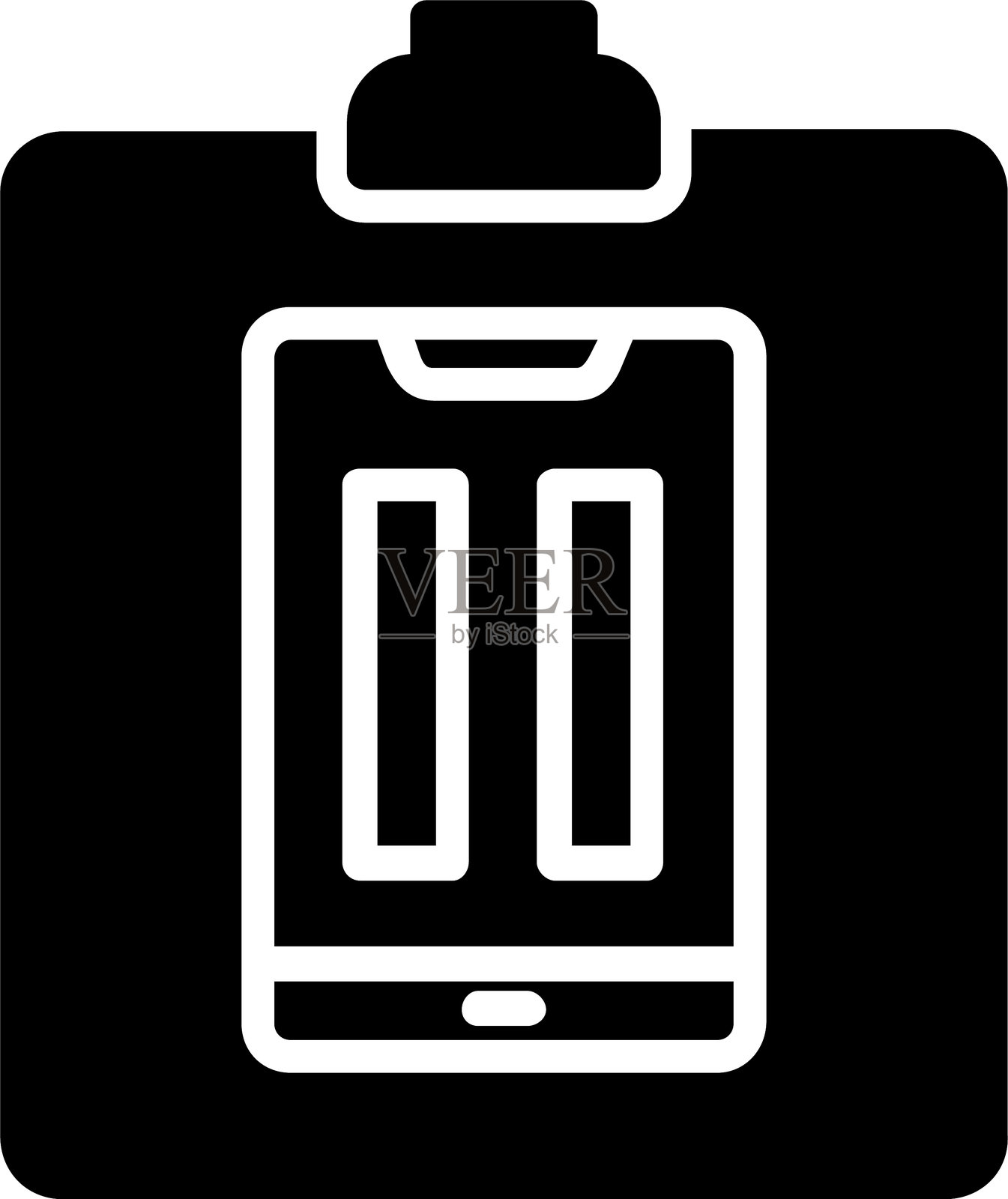 剪贴板字形图标插画图片素材