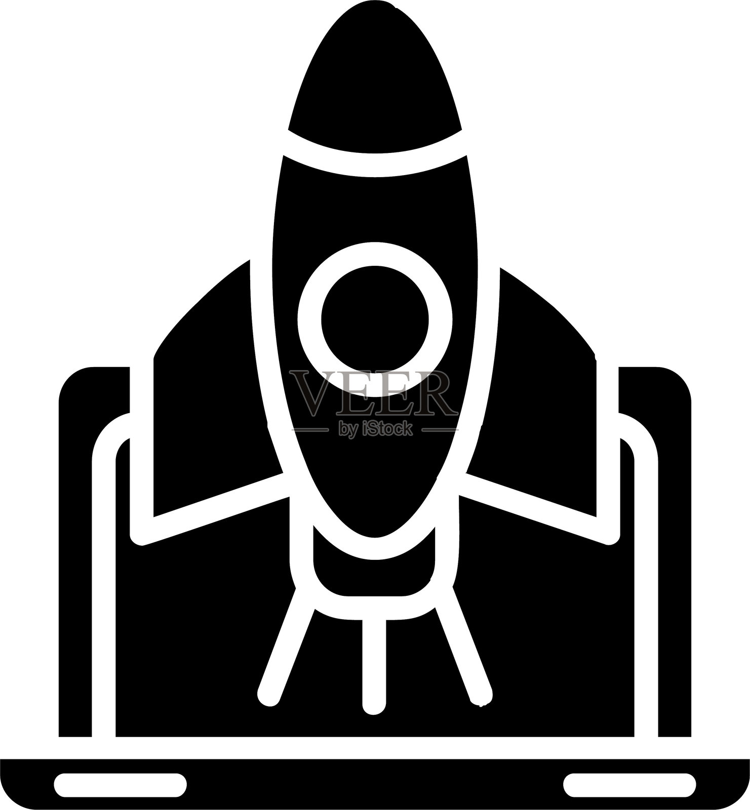 启动字形图标插画图片素材