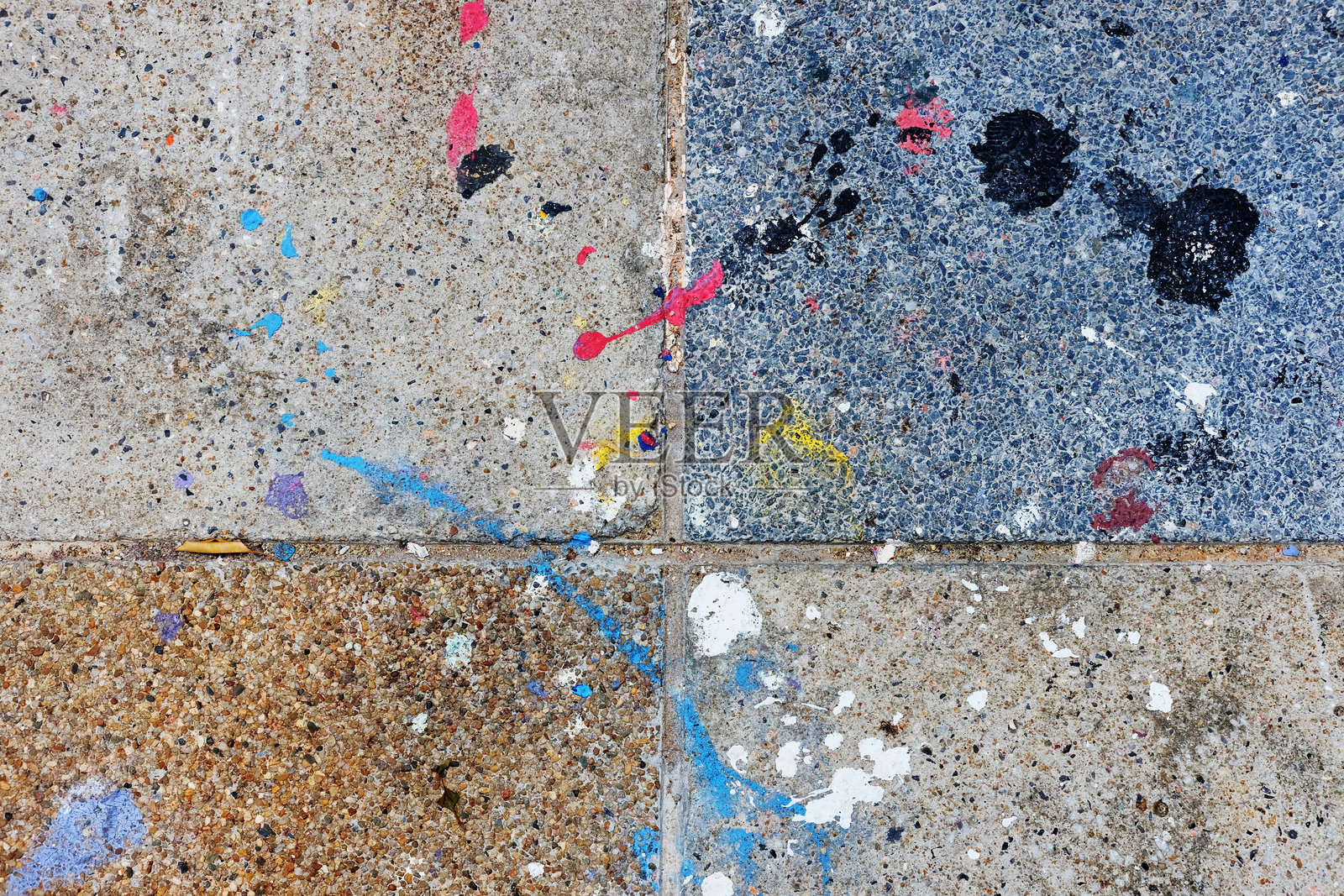 垃圾地板上的抽象形式照片摄影图片