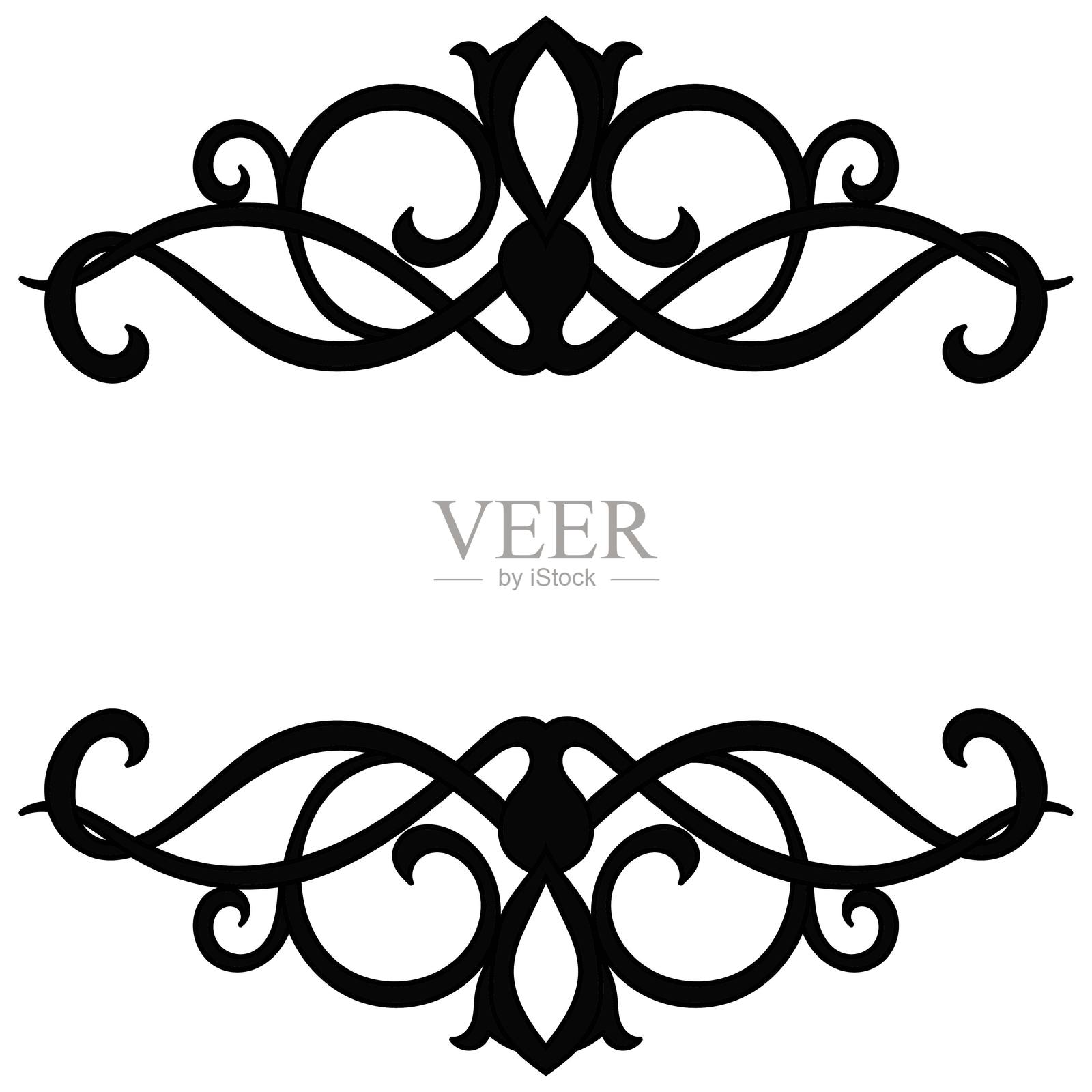 为咖啡店和精品店制作目录和小册子的标签线。插画图片素材