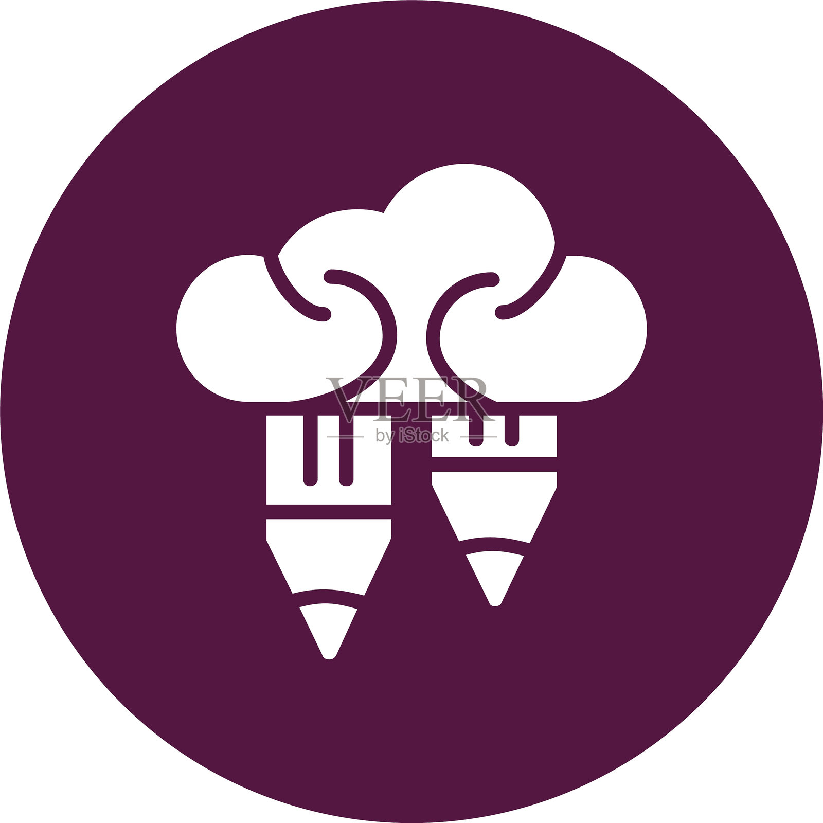 创意字形圆圈图标插画图片素材