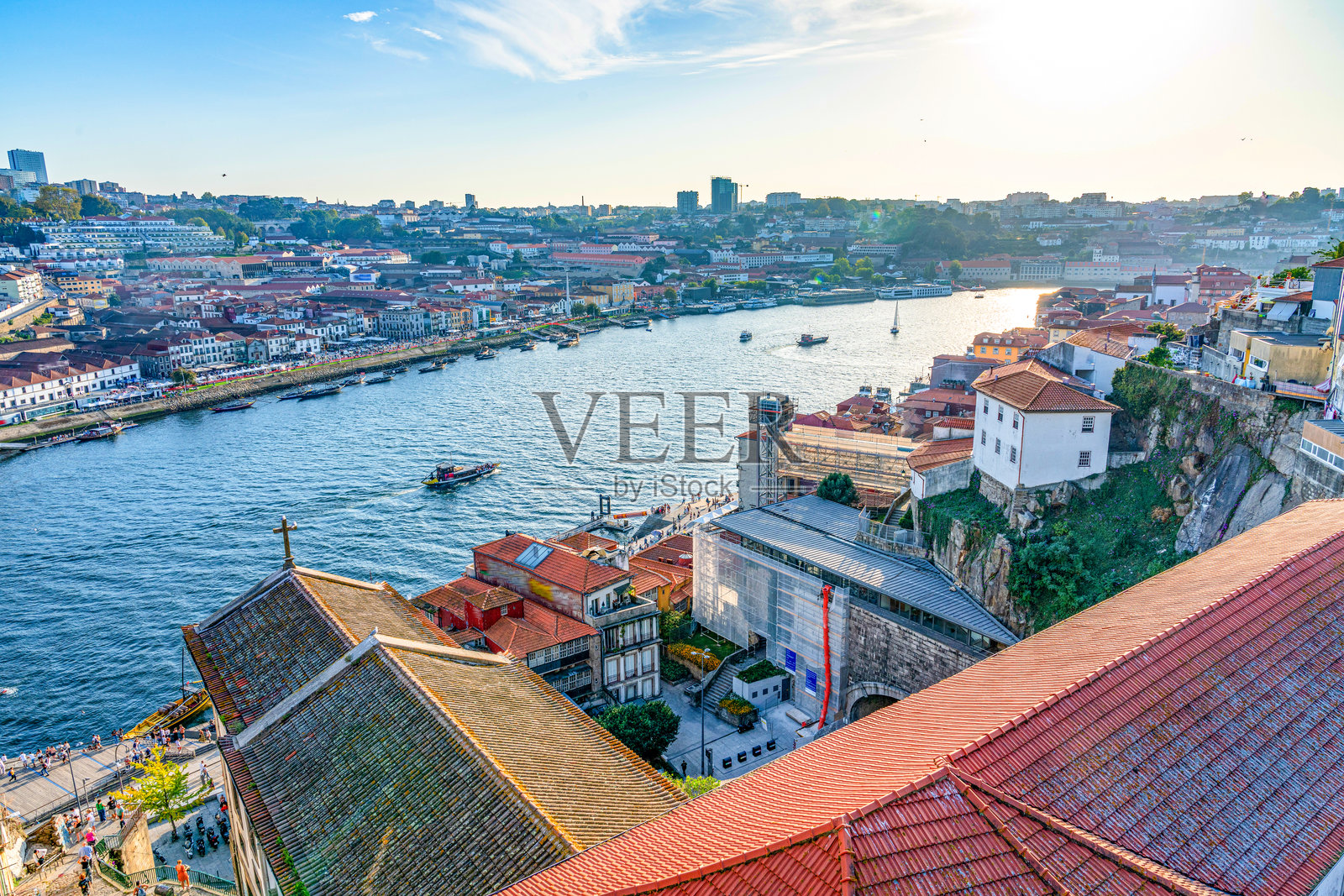 葡萄牙波尔图的杜罗河景观照片摄影图片