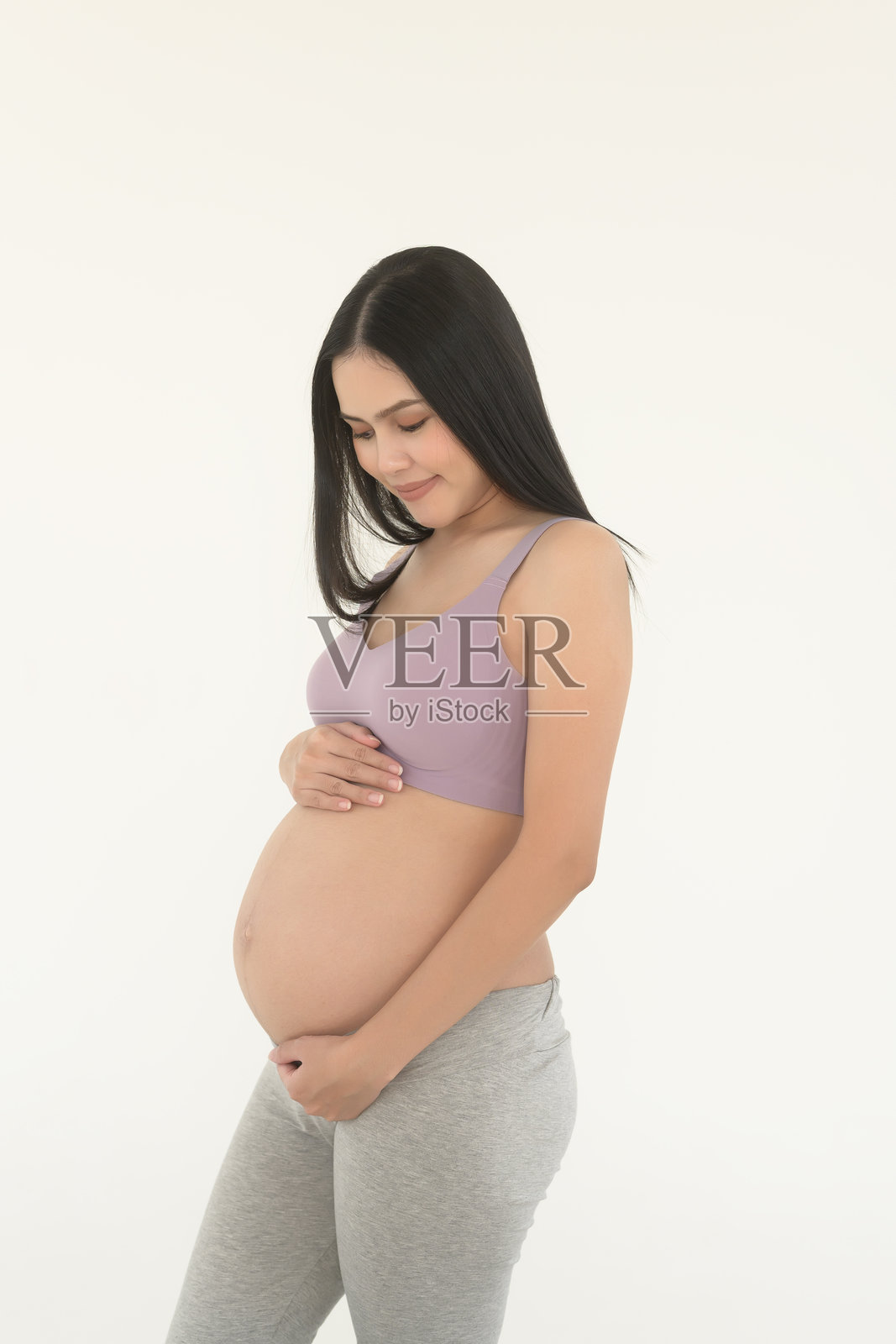 美丽孕妇肖像孕妇概念照片摄影图片