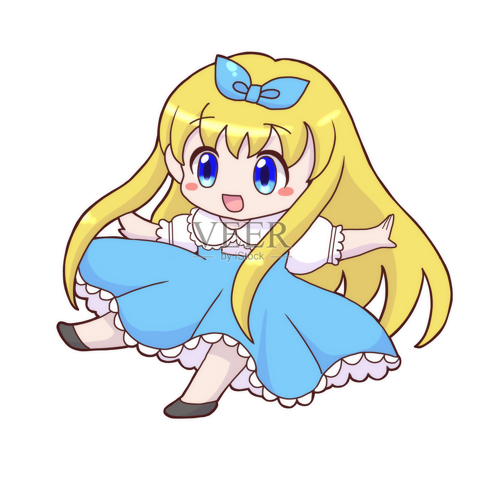 爱丽丝梦游仙境插画图片素材