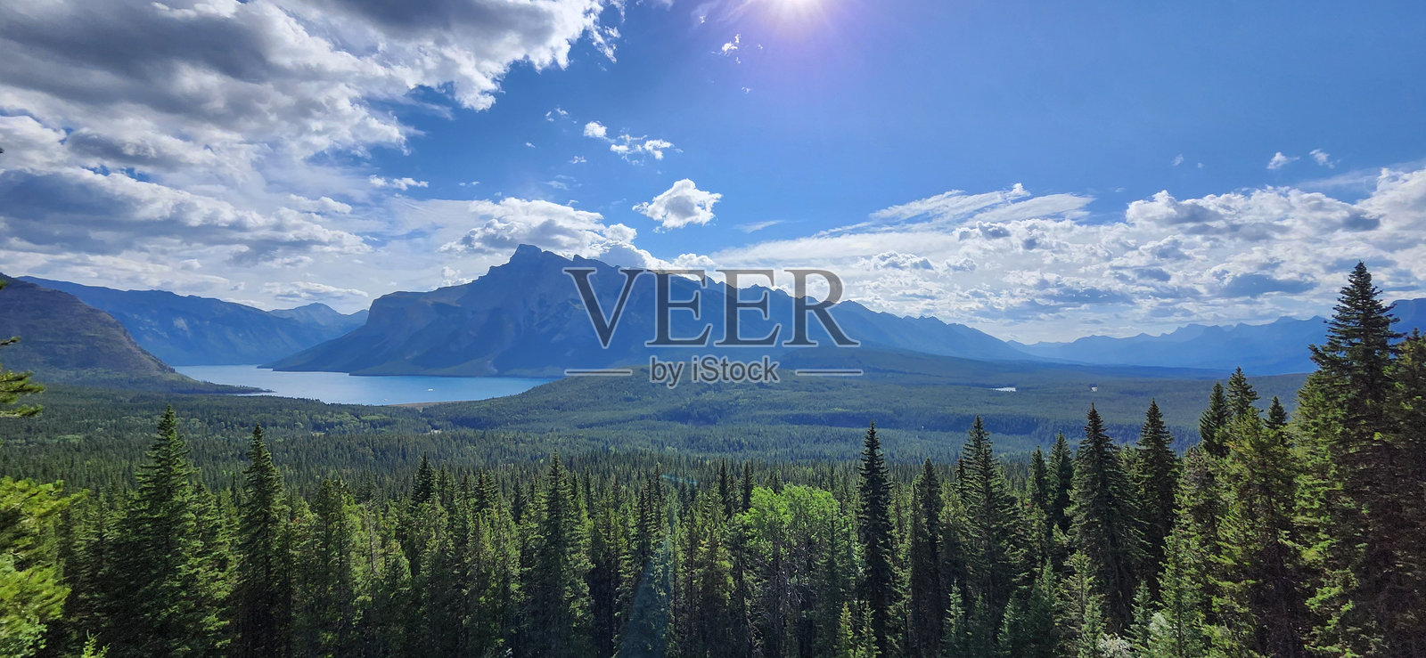 明尼万卡湖和森林照片摄影图片