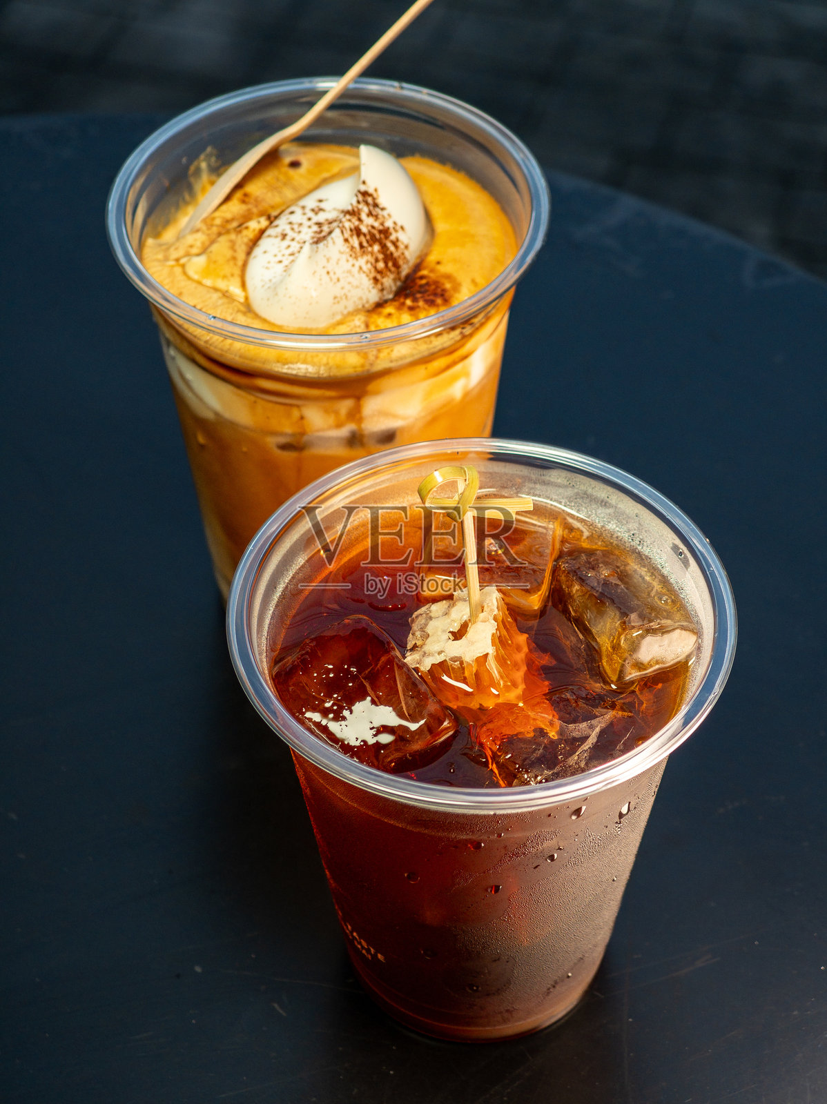 清爽的夏日咖啡饮品照片摄影图片