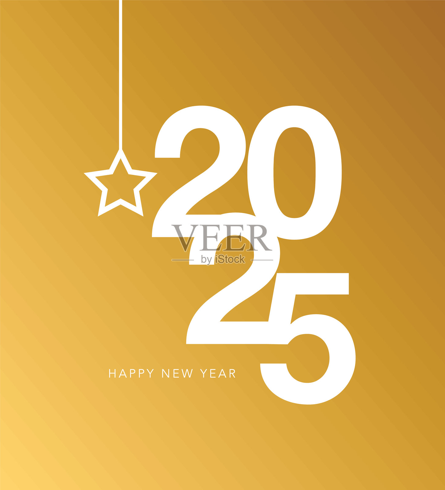 2025年新年快乐股票插画插画图片素材