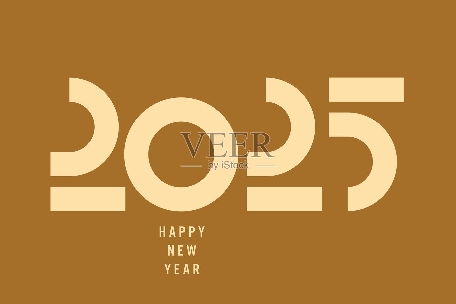 2025年新年快乐股票插画插画图片素材