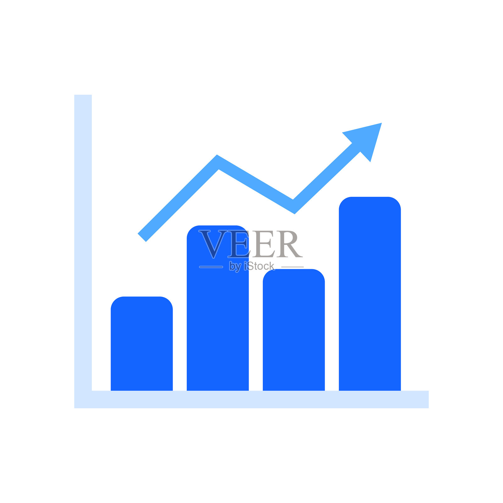 条形图平面图标插画图片素材