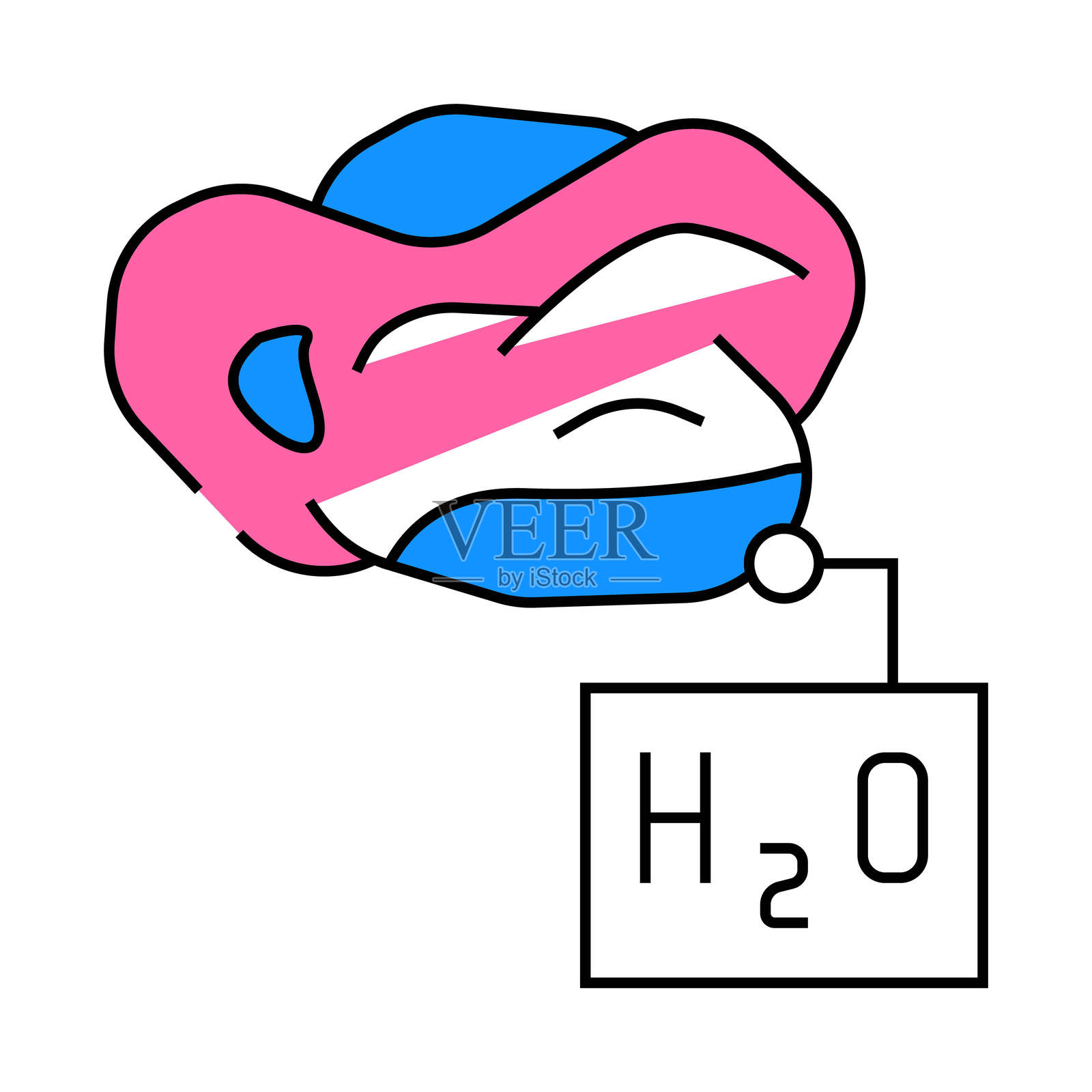 水搜索图标彩色插图插画图片素材