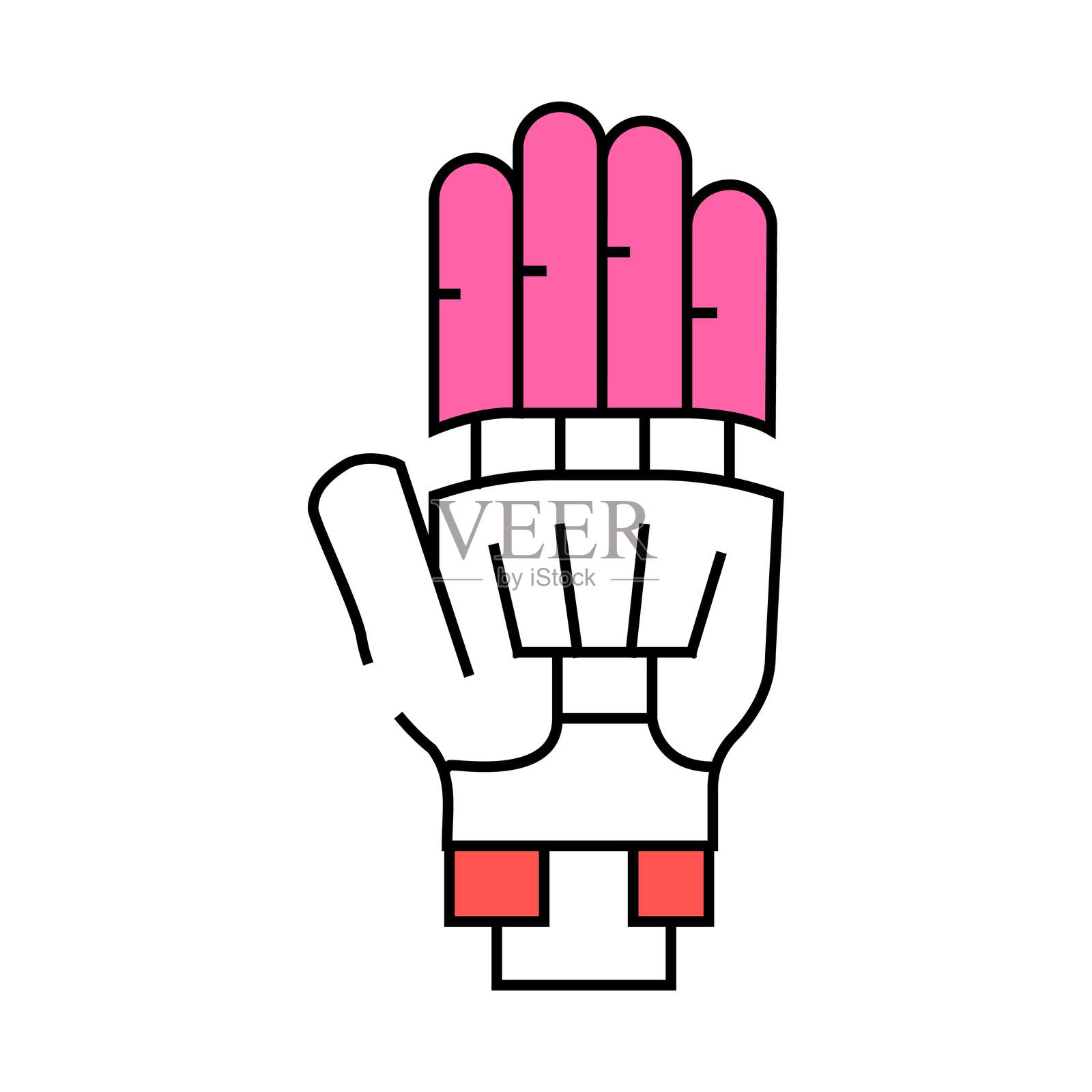 假体塑料图标彩色插图插画图片素材