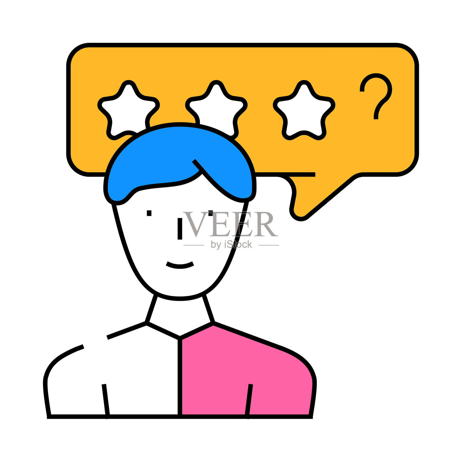 冷审查从客户kyc图标的颜色说明插画图片素材