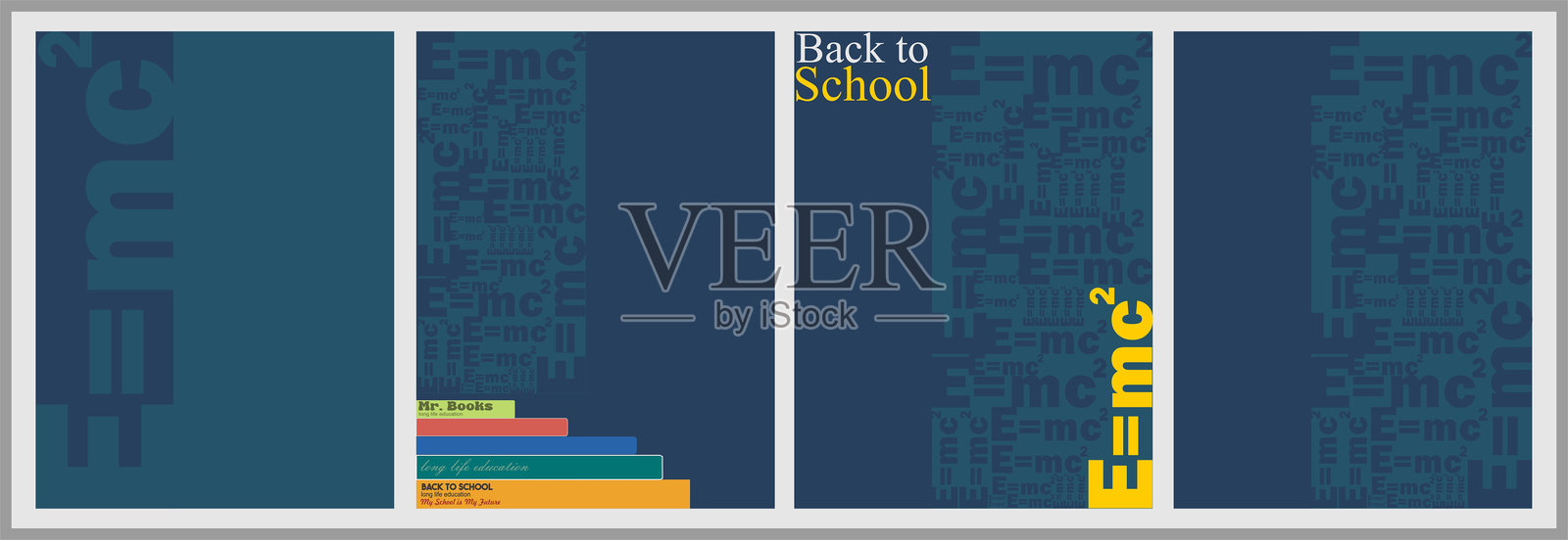 以教育为主题的元素和对象,海报、封面、书籍的简单背景。极简主义背景与字母主题插画图片素材