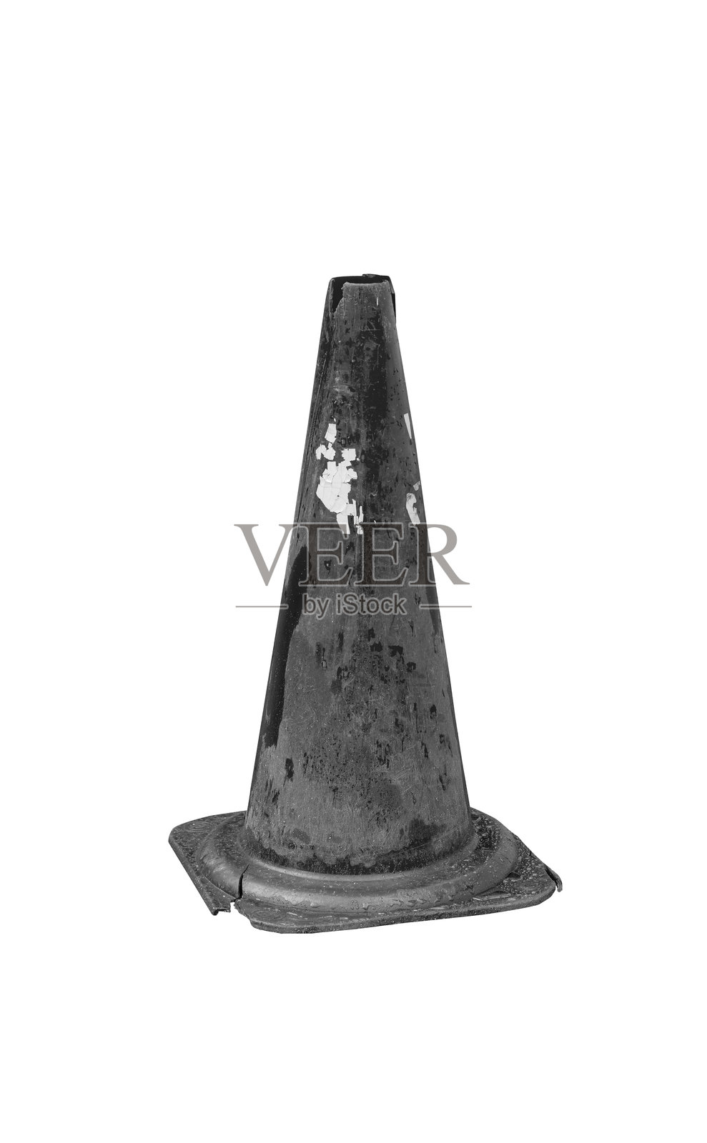 交通锥孤立。安全标志模板。文件与剪辑路径。照片摄影图片