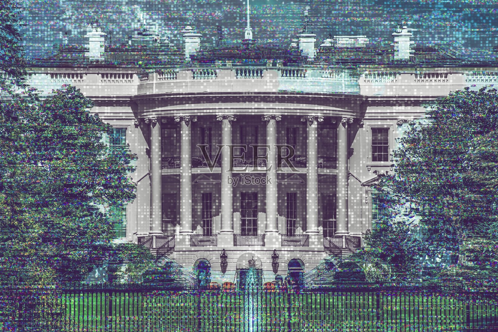 选举黑客和人工智能间谍照片摄影图片