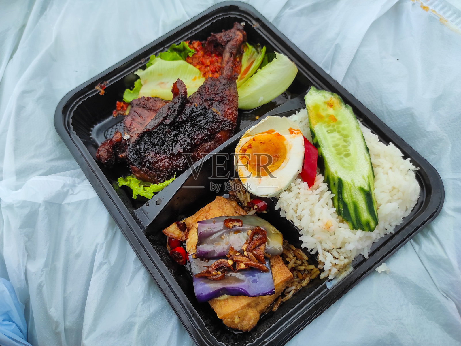 盒饭菜单照片摄影图片