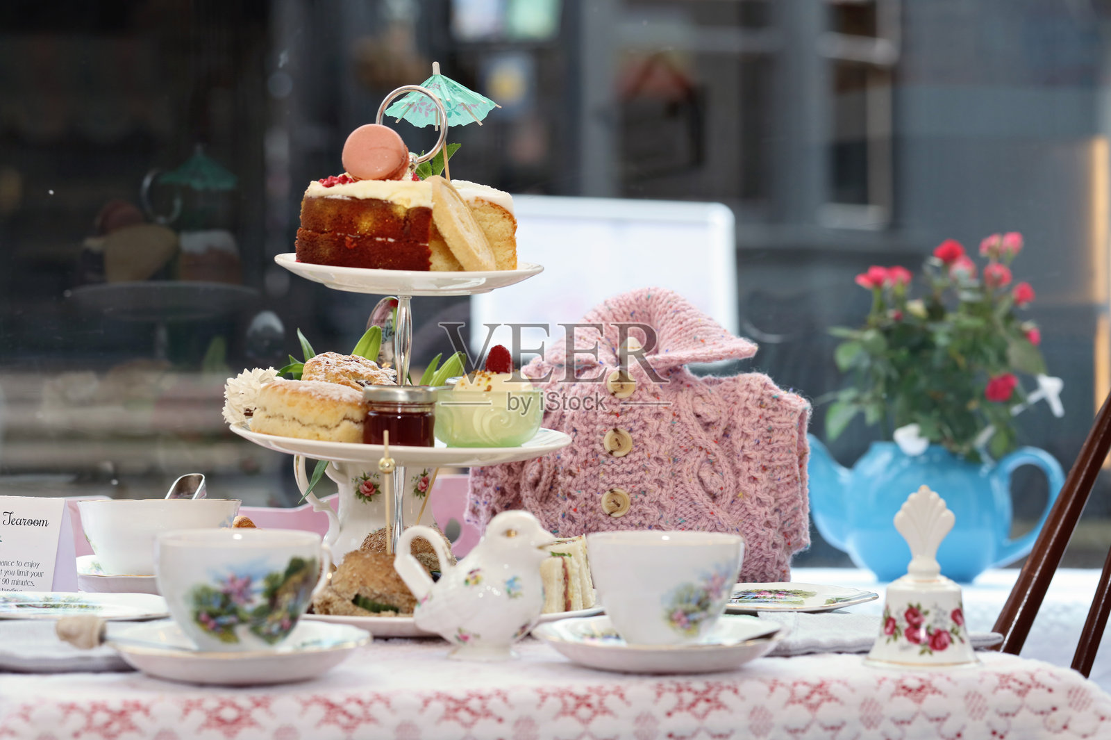 传统英式下午茶室照片摄影图片