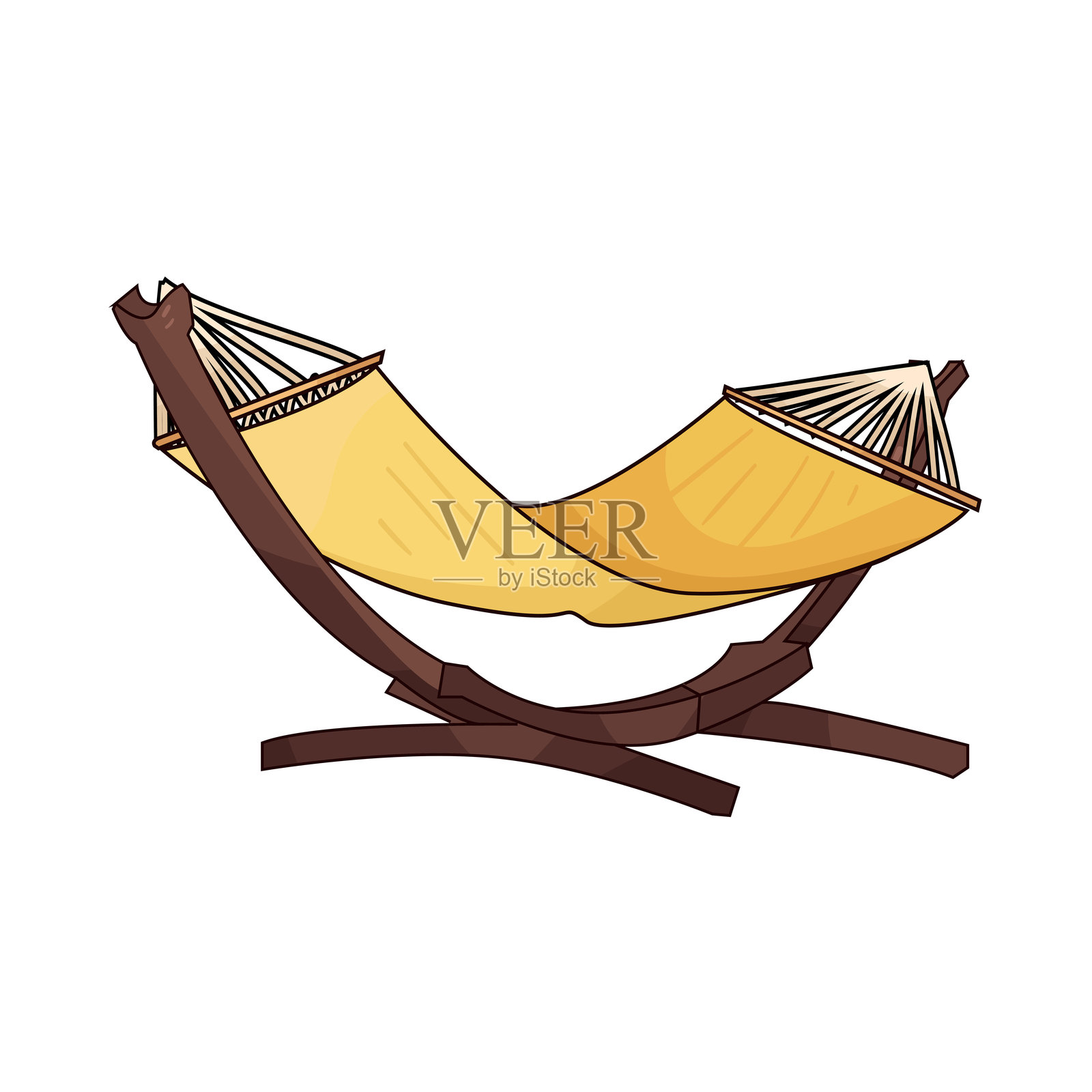 吊床插画图片素材