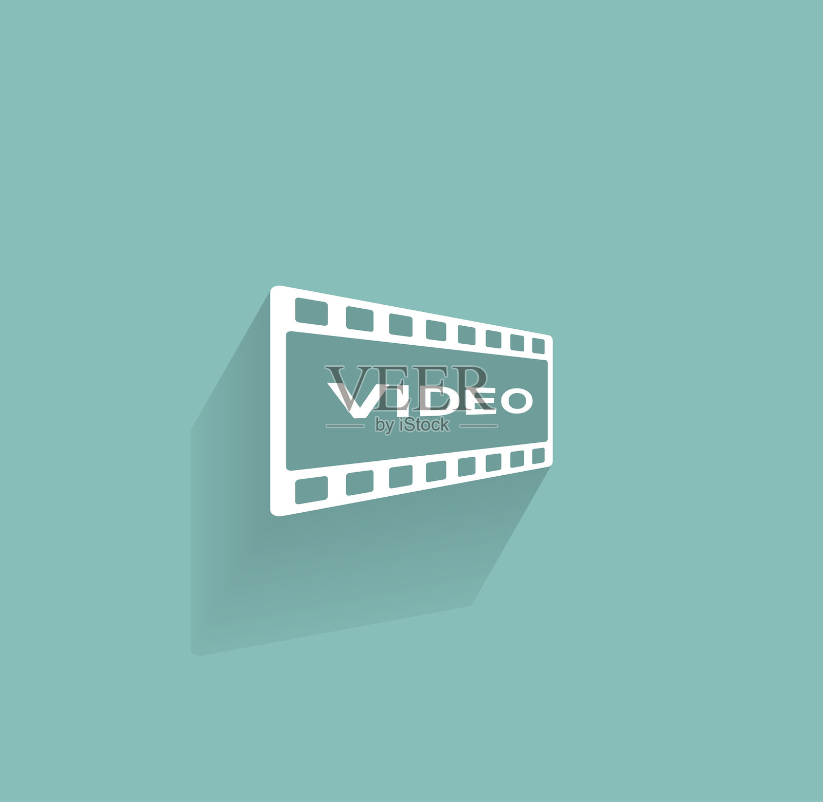 高清视频图标插画图片素材