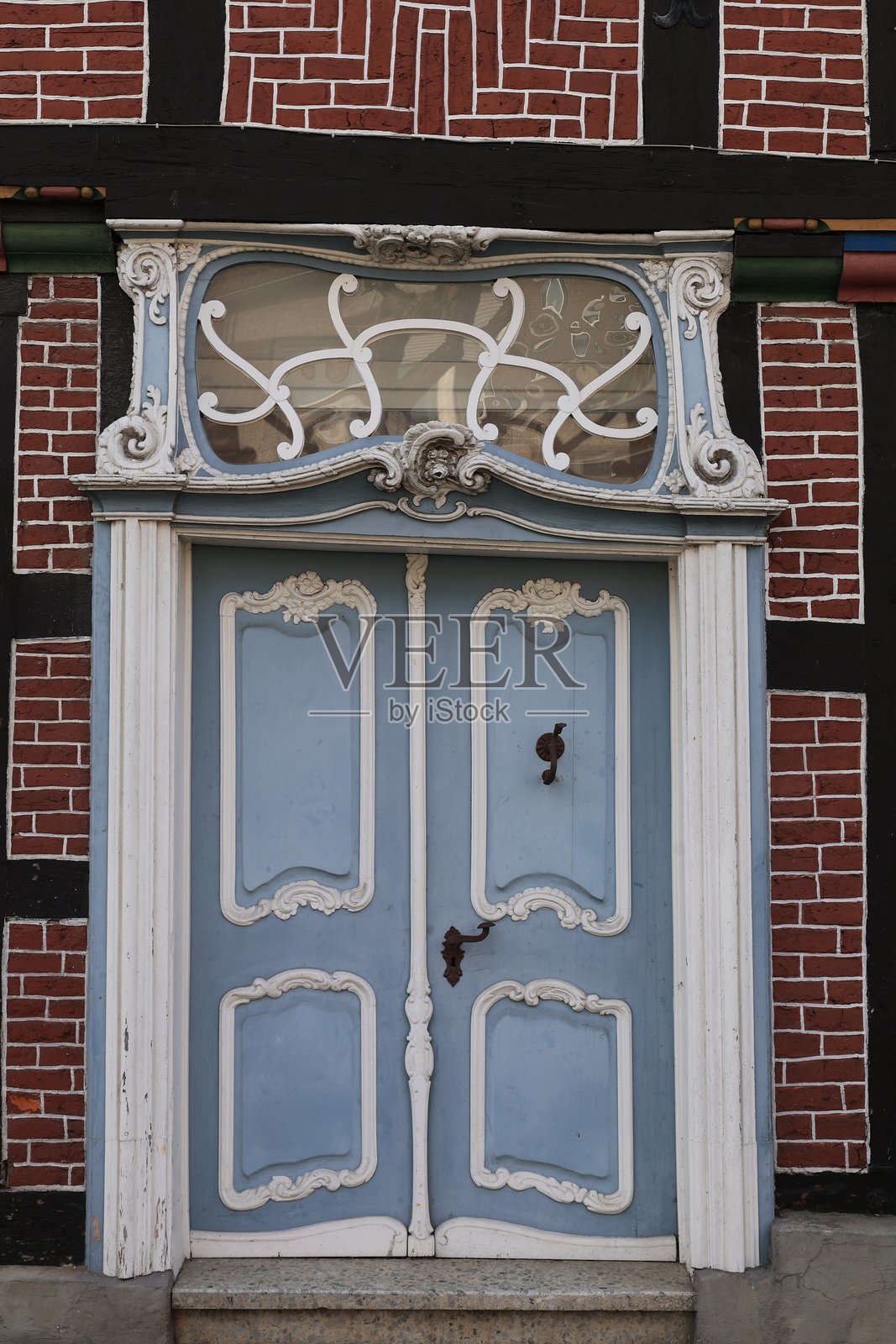 里特贝格市中心晴朗的春日照片摄影图片