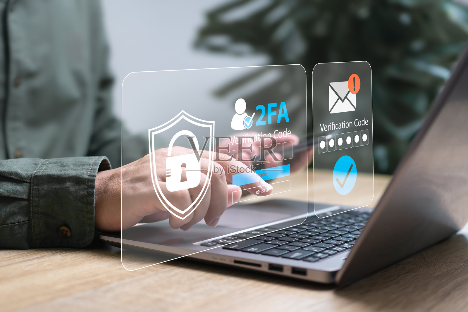 双因素认证,网络安全双重身份验证,验证概念,商人输入验证码到空密码框,身份信息安全,加密,银行,电子邮件,信息照片摄影图片