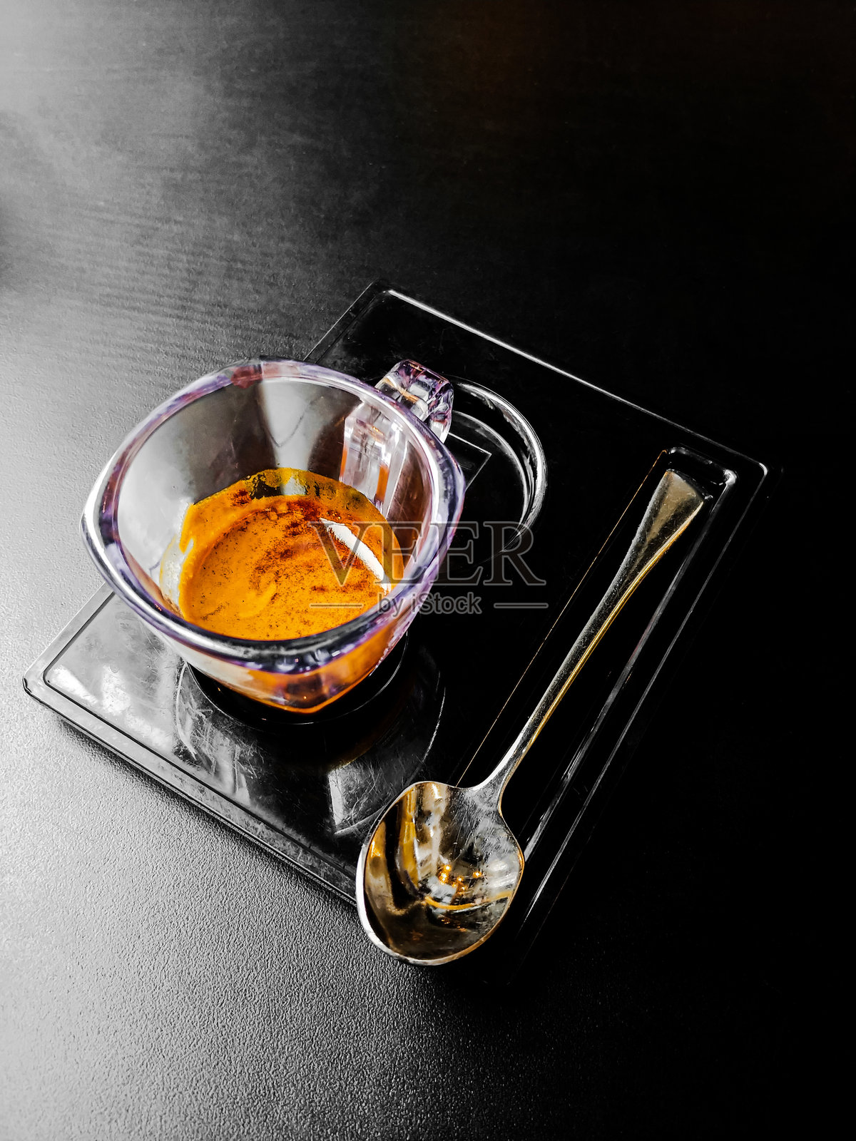 浓缩咖啡的艺术:掌握完美一 shot照片摄影图片