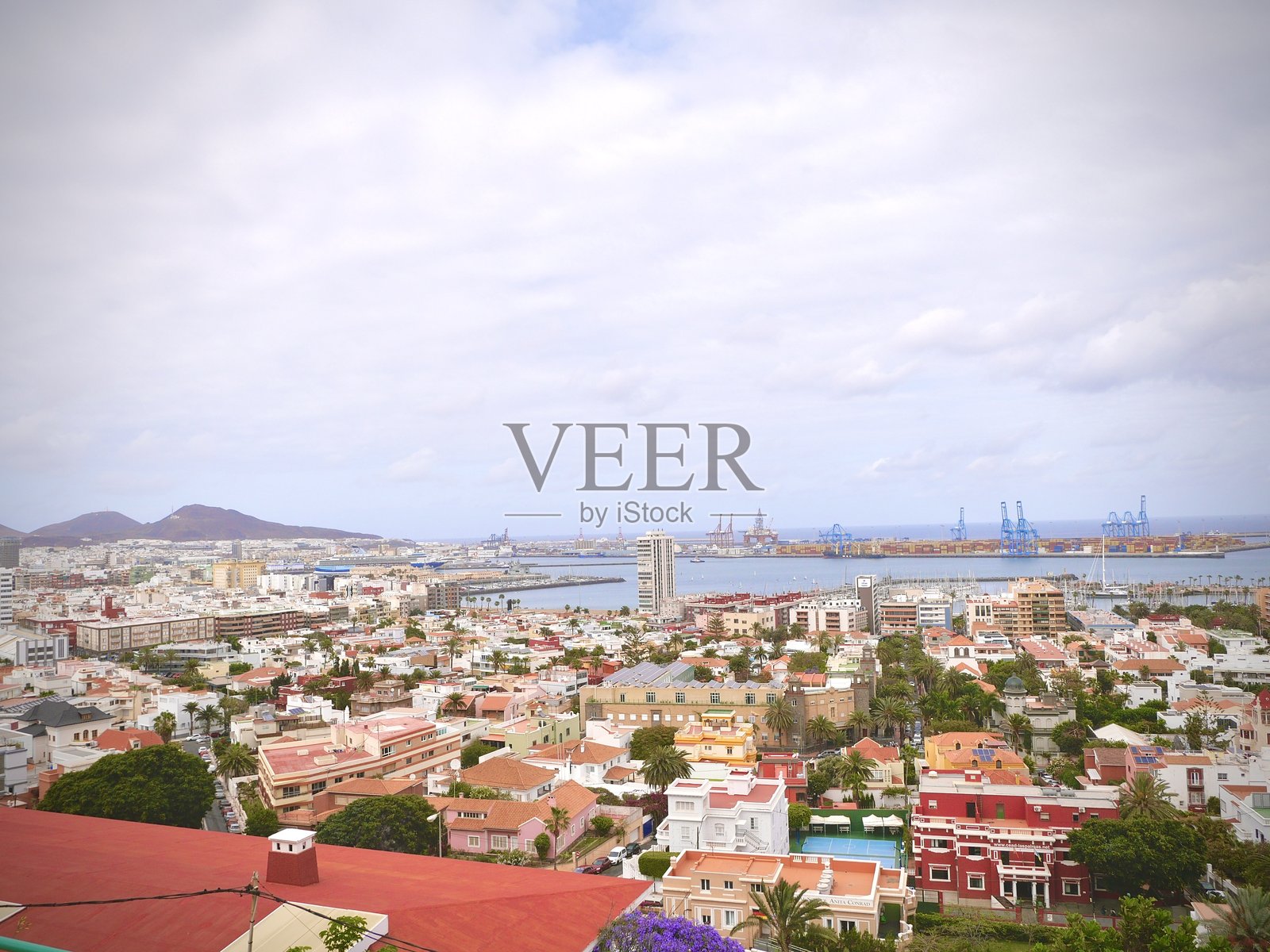 加那利群岛的城市风光照片摄影图片