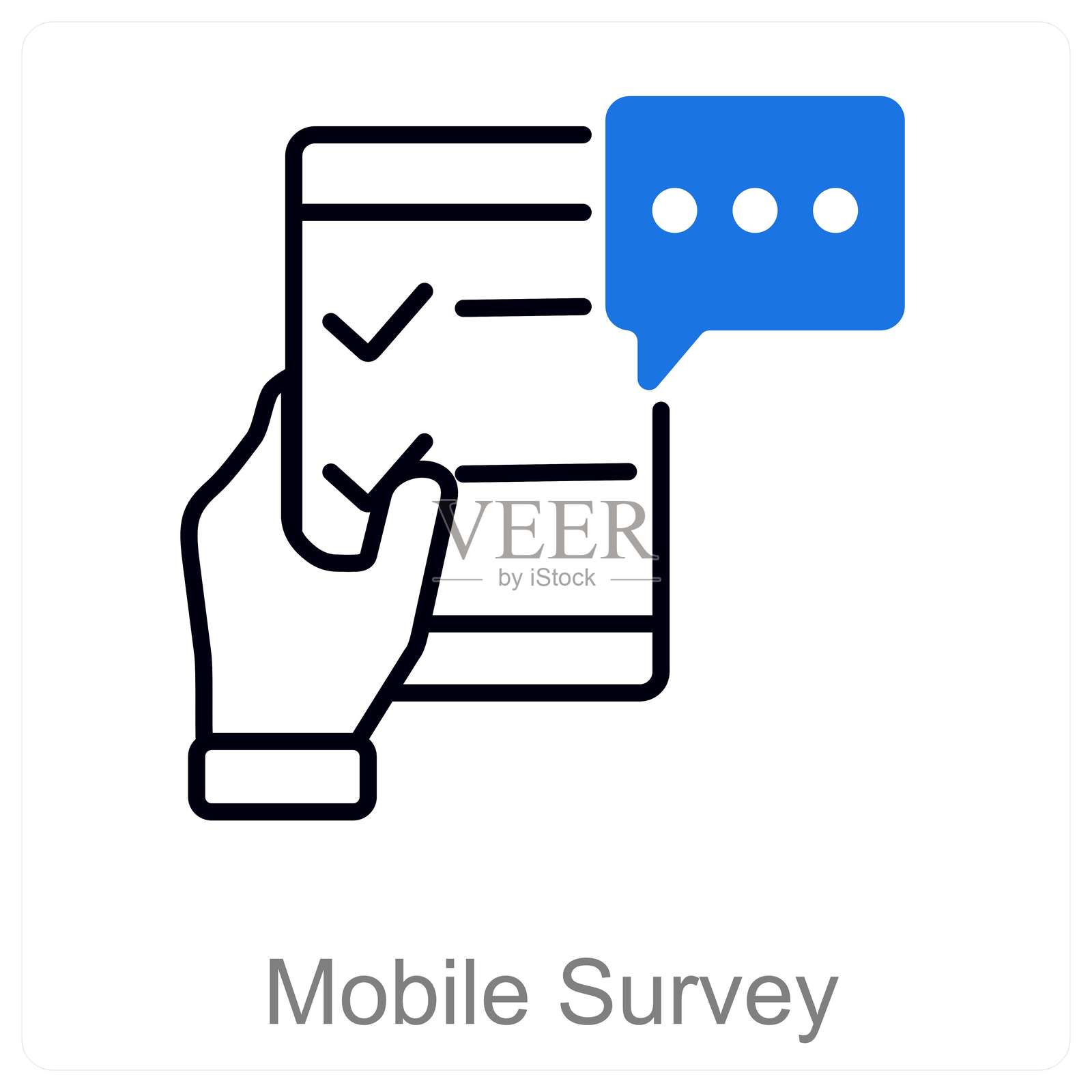 移动调查插画图片素材