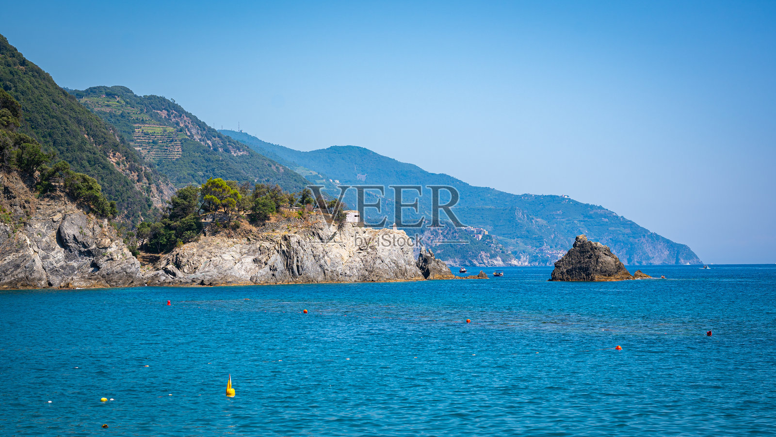 意大利五渔村的利古里亚海岸照片摄影图片