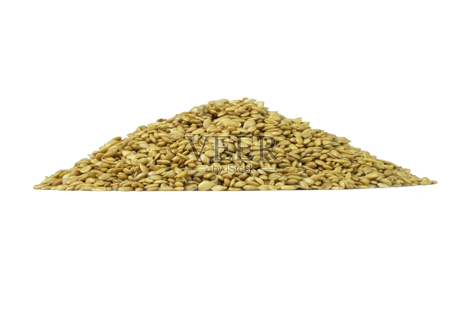 金色亚麻籽改善消化,降低心脏病、2型糖尿病和癌症的风险照片摄影图片