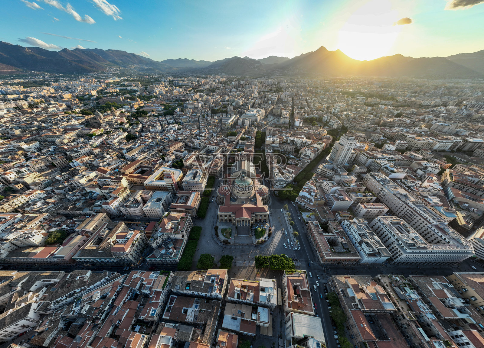 马西莫剧院 - 巴勒莫,西西里,意大利照片摄影图片