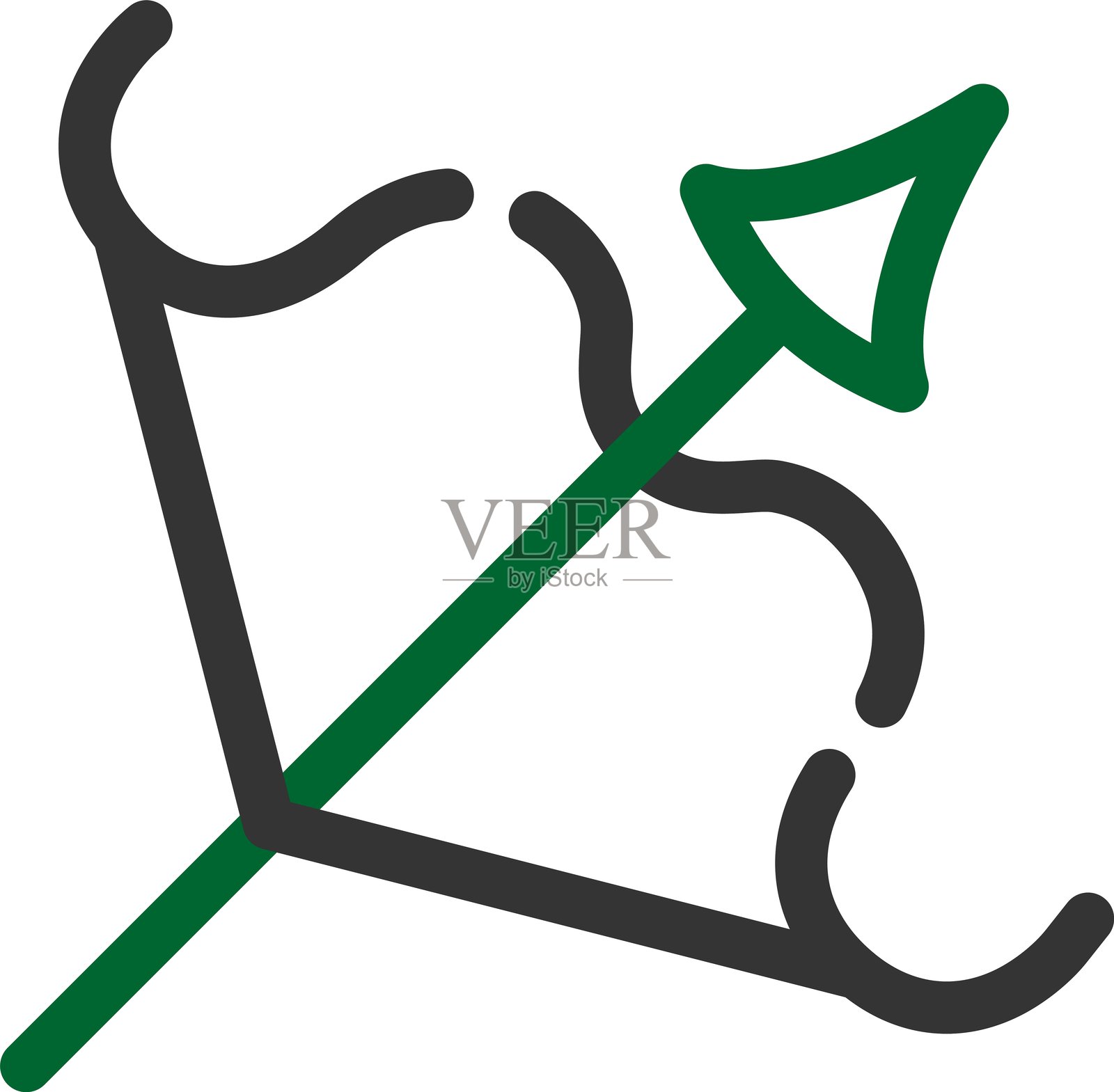 弓箭图标插画图片素材