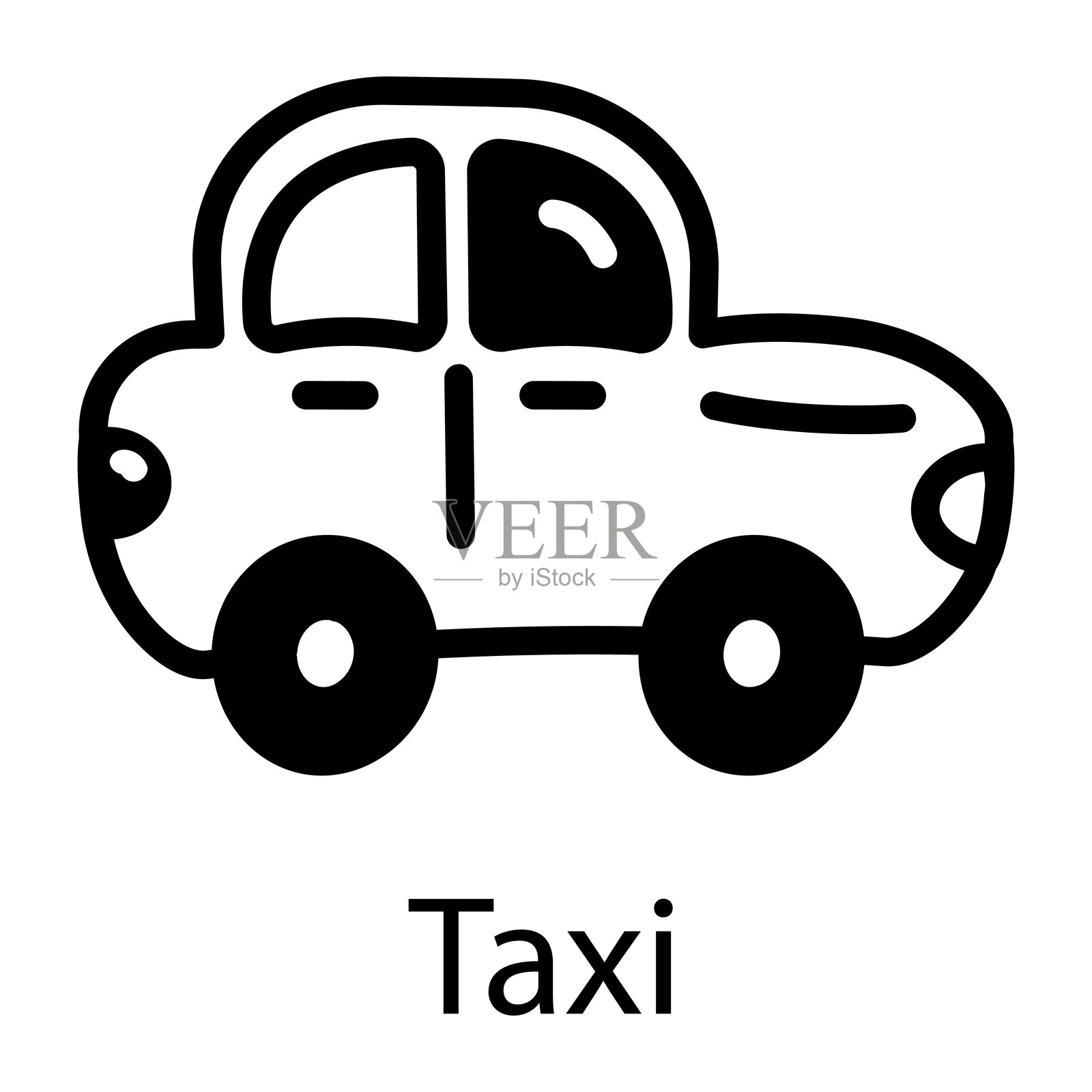 出租车插画图片素材