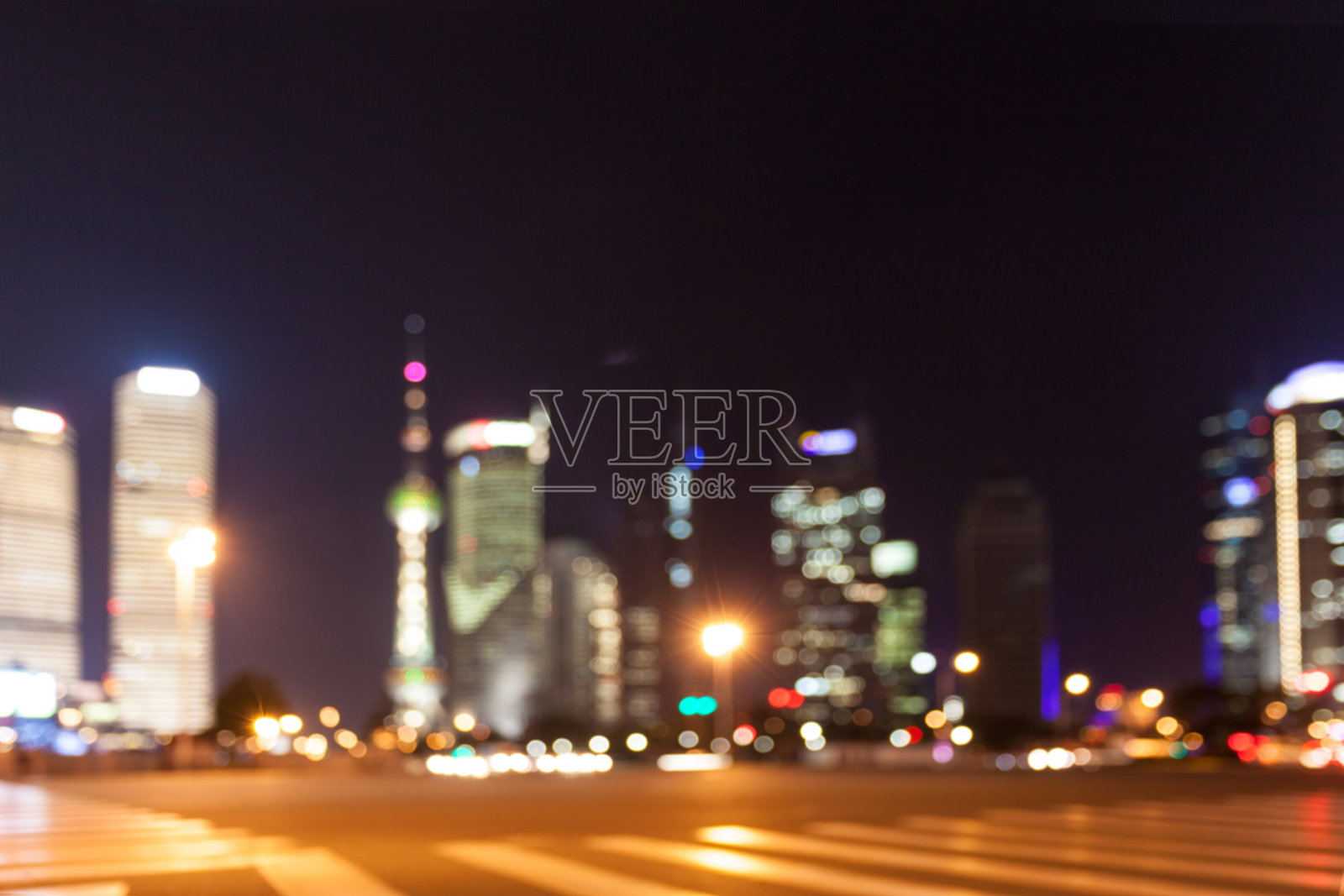 上海陆家嘴金融中心夜景照片摄影图片