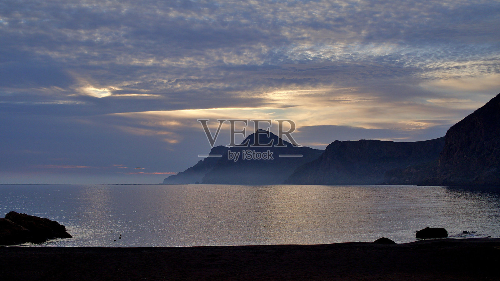 西班牙穆尔西亚的波特曼湾照片摄影图片