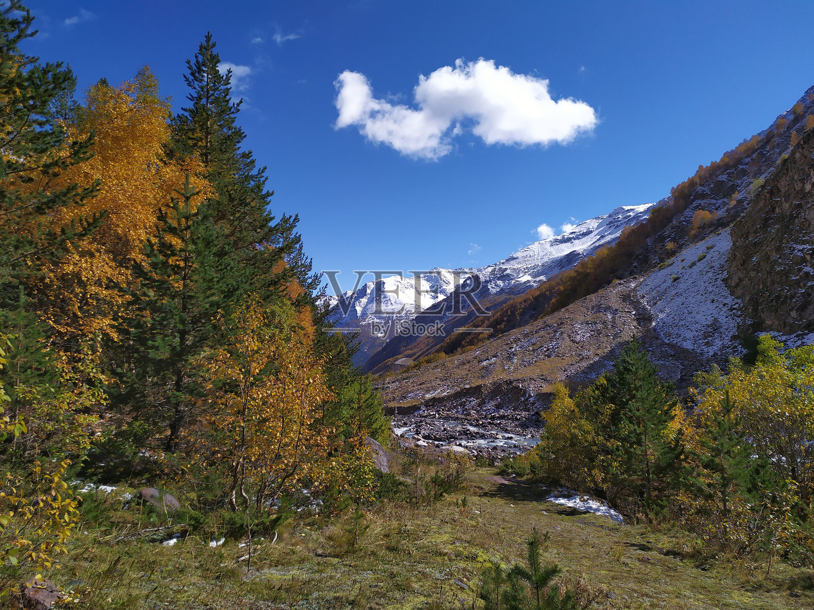 秋季山脉风景照片摄影图片
