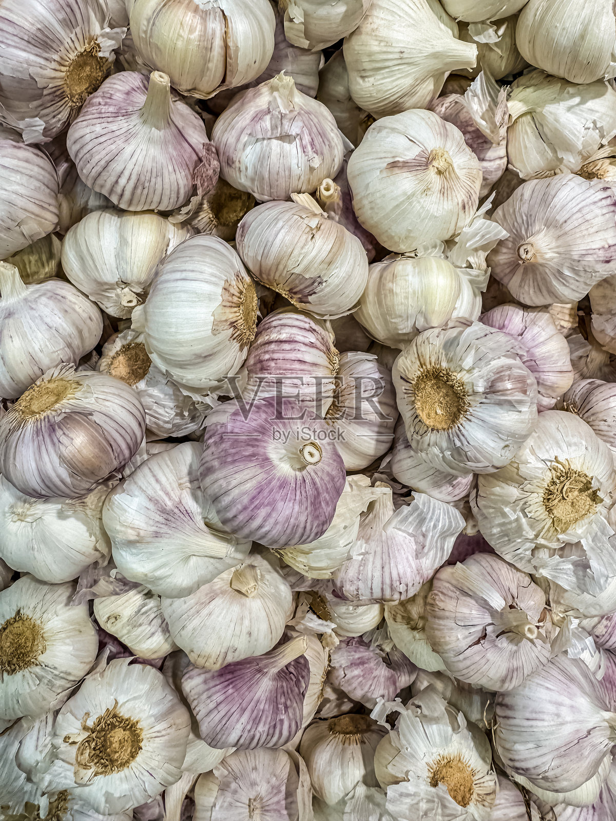 干燥有机大蒜作为背景照片摄影图片