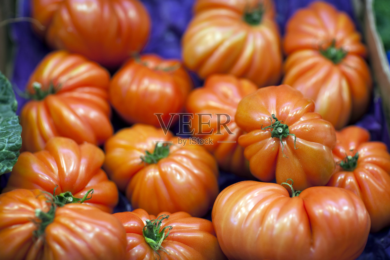 巴塞罗那博克利亚市场展示的新鲜番茄照片摄影图片