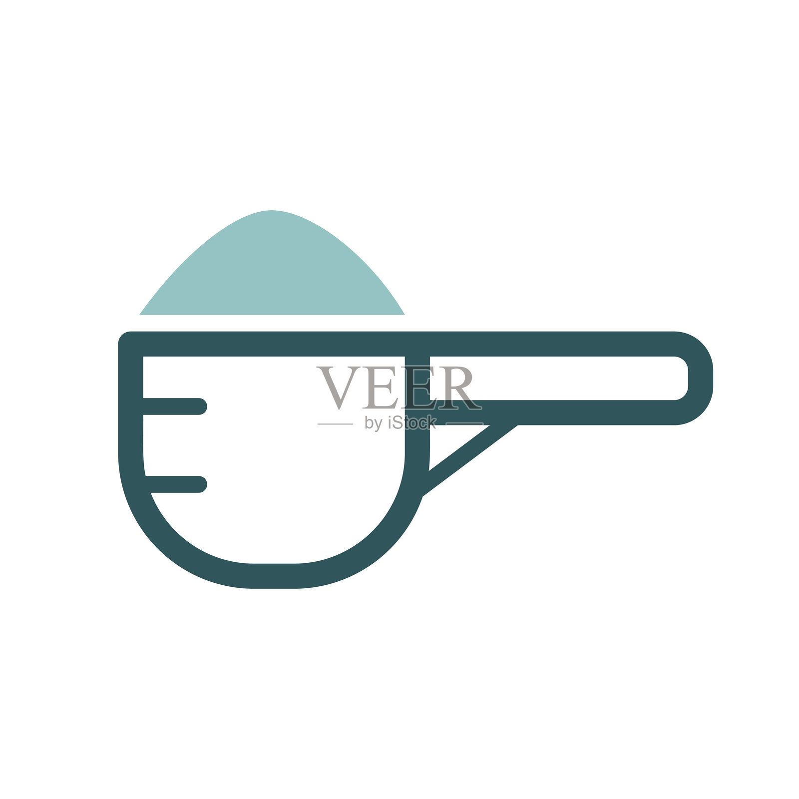 勺子和奶粉的矢量图标插画图片素材