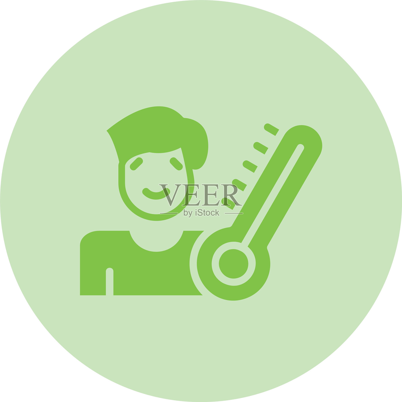 疾病图标圆形渐变图标插画图片素材