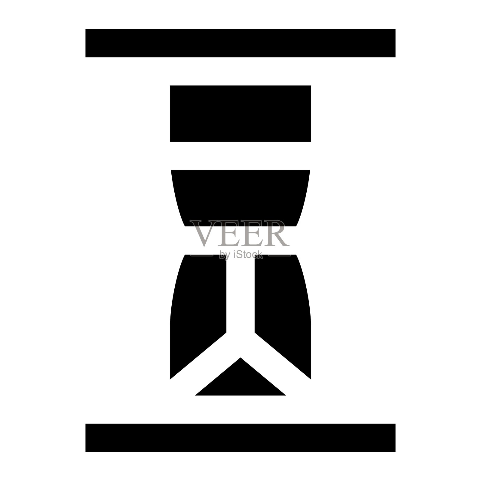 沙漏矢量图标设计插图插画图片素材