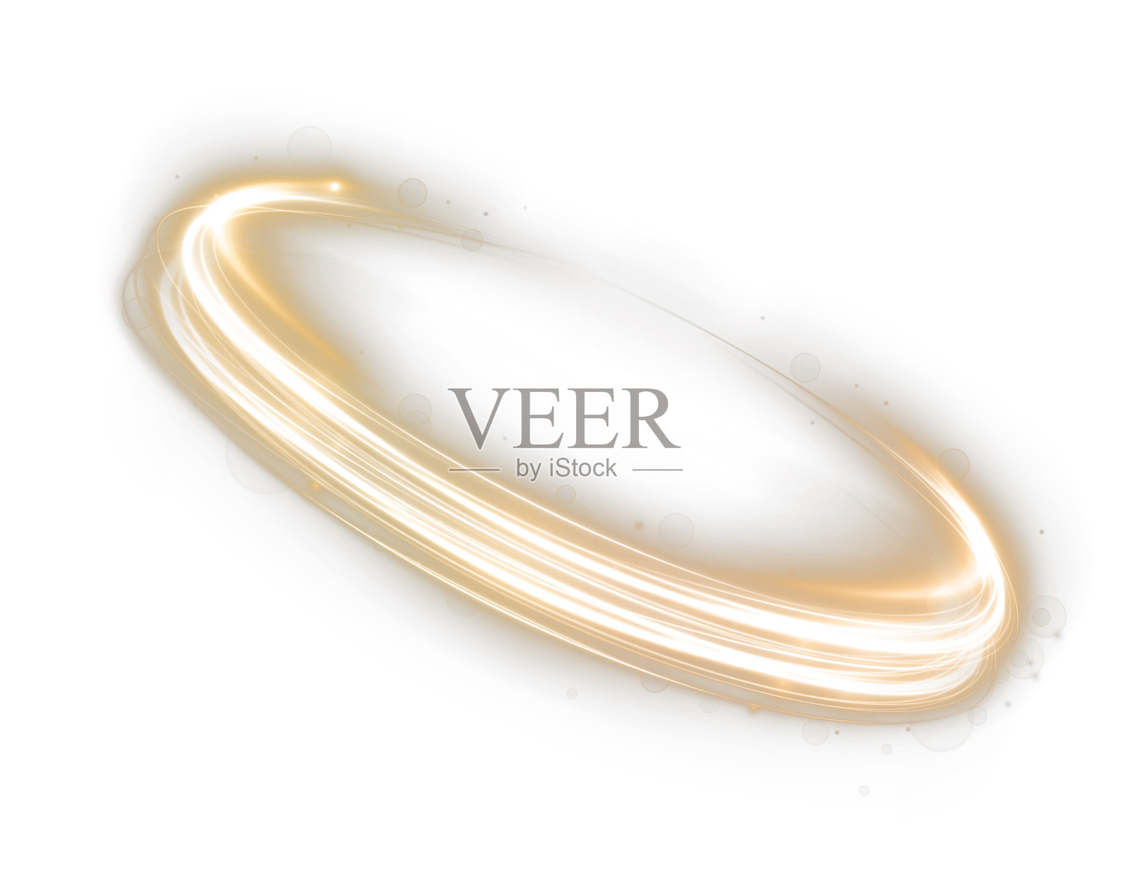 节日金色条纹在白色背景上。假日的黄色卷曲。金色曲线绳索。矢量卷曲、线条、曲线、绳索、条纹设计元素。插画图片素材