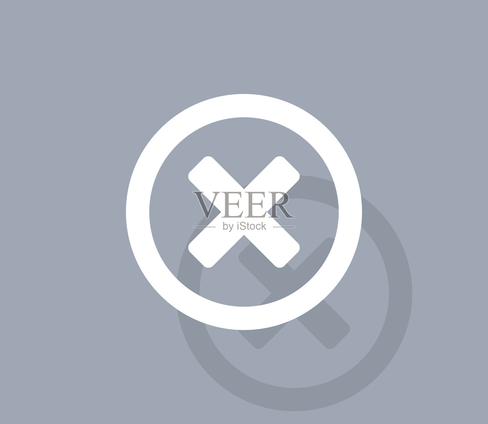 删除符号。插画图片素材